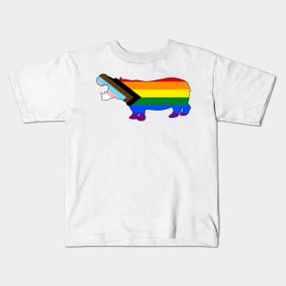 Progress Pride Hippo Kids T-Shirt